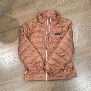 Patagonia Tan Quilted Jacket, Girls Size 7/8